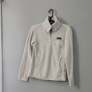 Patagonia Women's White Fleece Turtleneck Sweater